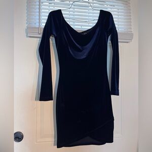 Elegant Black Velvet Dress